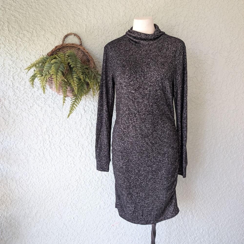 Athleta‎ Nirvana Cocoon Pranayama Wrap Cardigan Sweater Pockets Gray Women's m